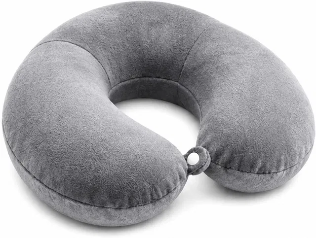 Smart Homes Memory Foam Travel Pillow Pack of 1 Solid