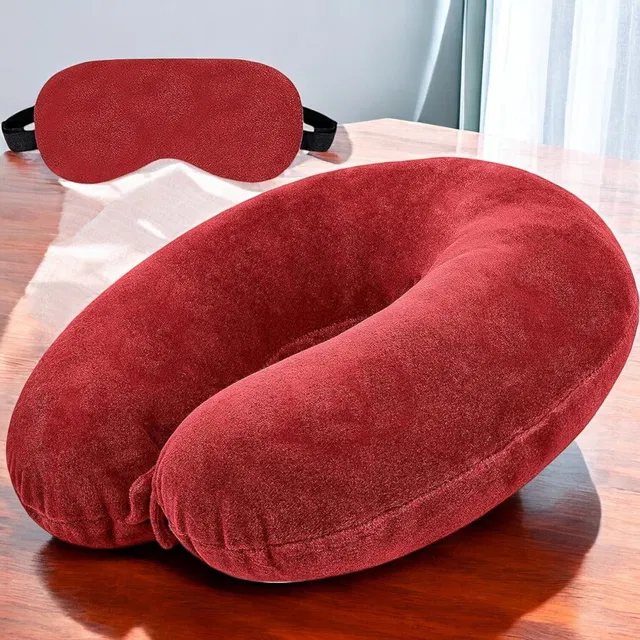TrendTryst Ball Fibre Travel Pillow Pack of 1 Nature Fashion