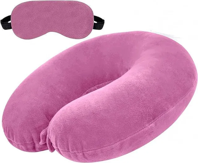 J S R Polyester Fibre Travel Pillow Pack of 1 Abstract Fashion