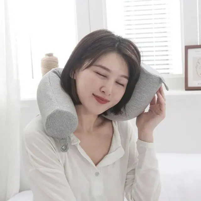 TECHNOWAY Foam Travel Pillow Pack of 1 Solid