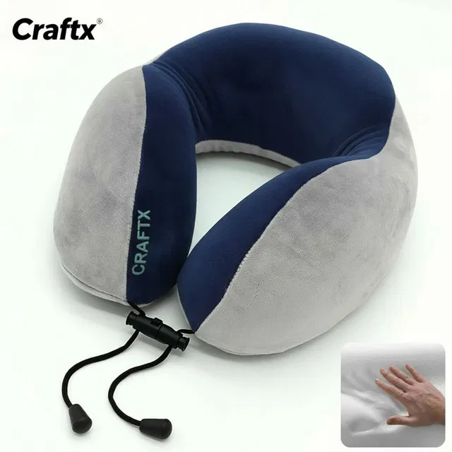 craftx Memory Foam Travel Pillow Pack of 1 Solid