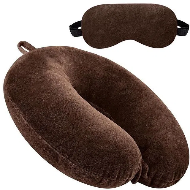 J S R Polyester Fibre Travel Pillow Pack of 1 Abstract Fashion