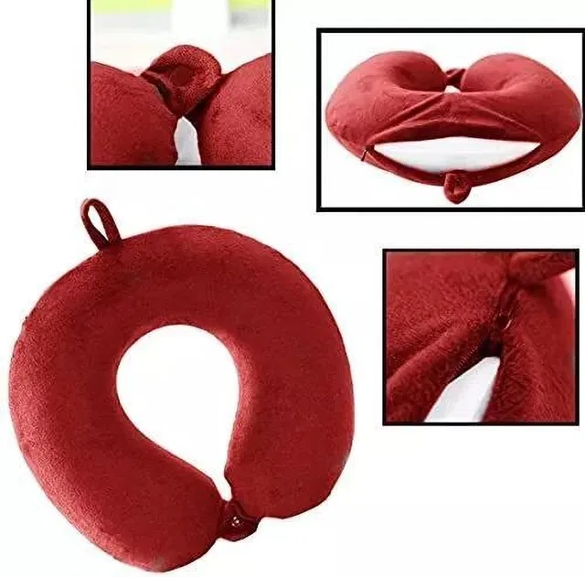 J S R Polyester Fibre Travel Pillow Pack of 1 Abstract Fashion