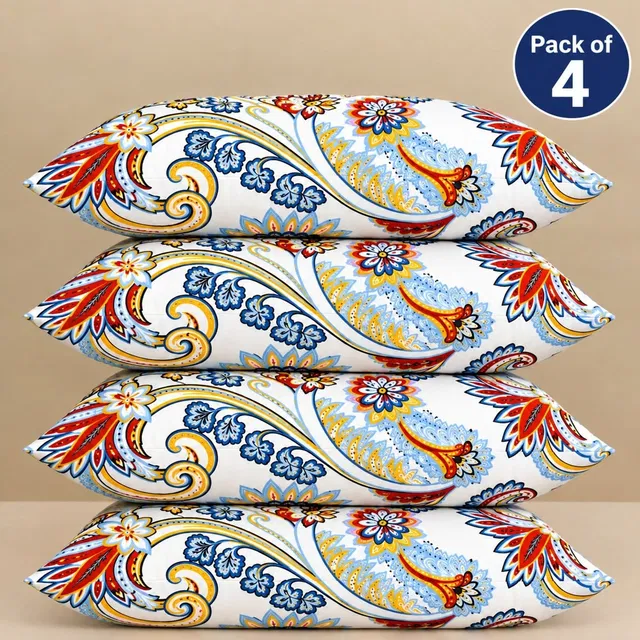 BHEBHA Microfibre Sleeping Pillow Pack of 4 Solid
