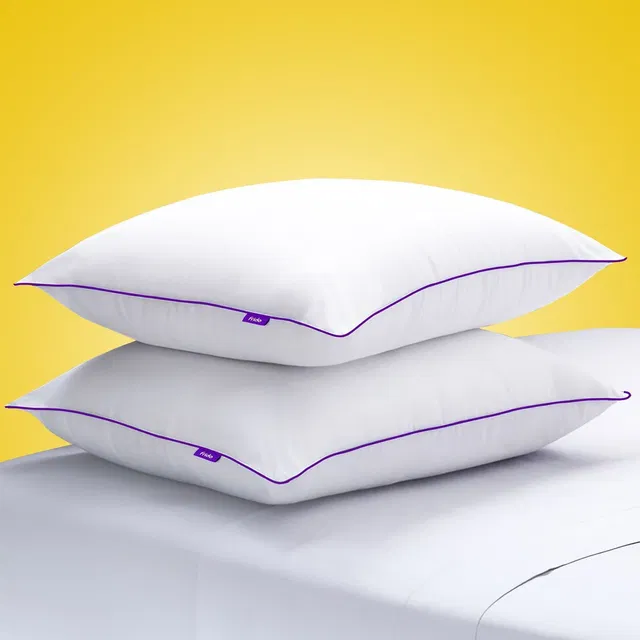 Frido Microfibre Sleeping Pillow Pack of 2 Solid Ultimate Cozy Gel Microfiber, Long Lasting Fluffiness, King Size