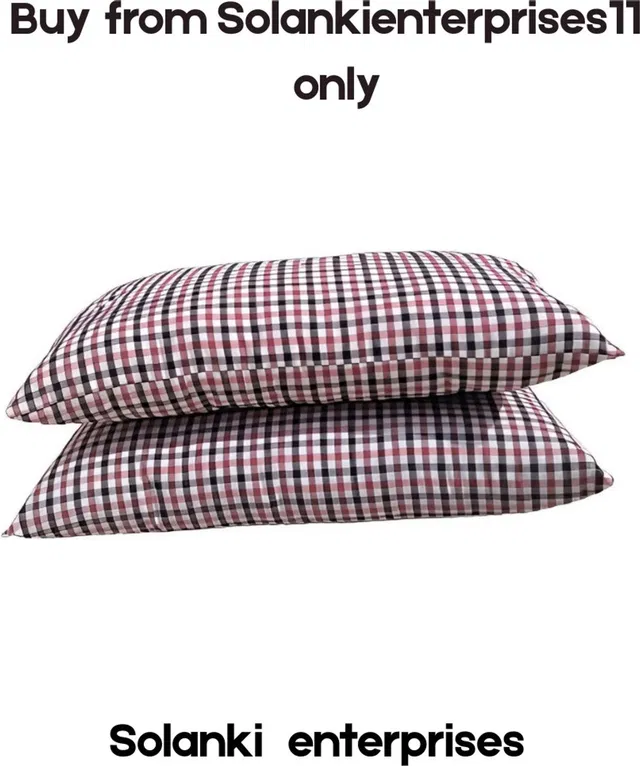 TIRAZ Cotton Sleeping Pillow Pack of 2 Geometric