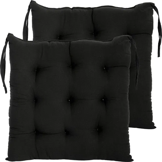 AMAK INC Microfibre Chair Pad Pack of 2 Solid