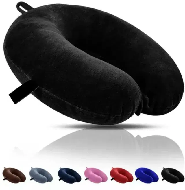 J S R Polyester Fibre Travel Pillow Pack of 1 Abstract Fashion