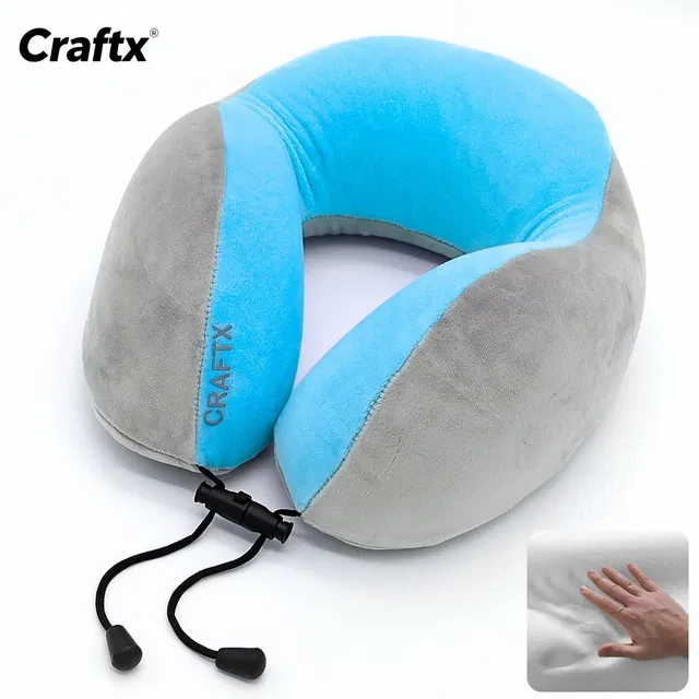 craftx Memory Foam Travel Pillow Pack of 1 Solid