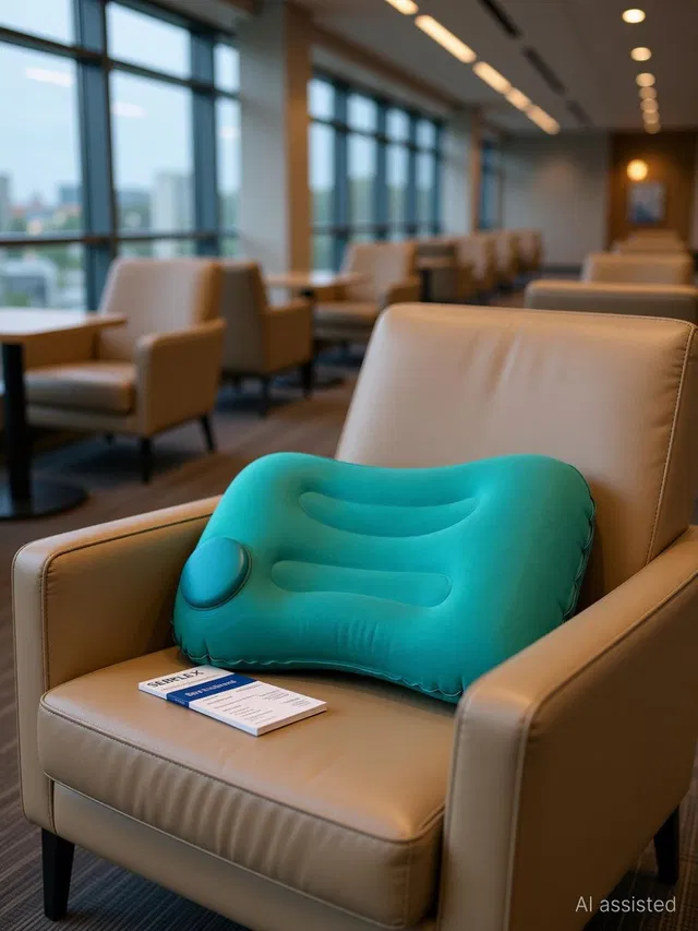 SERPLEX Air Travel Pillow Pack of 1 Solid