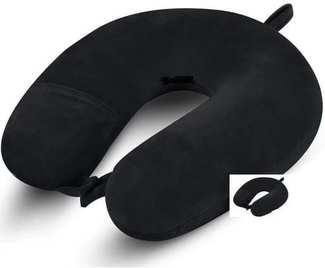 J S R Polyester Fibre Travel Pillow Pack of 1 Abstract Fashion