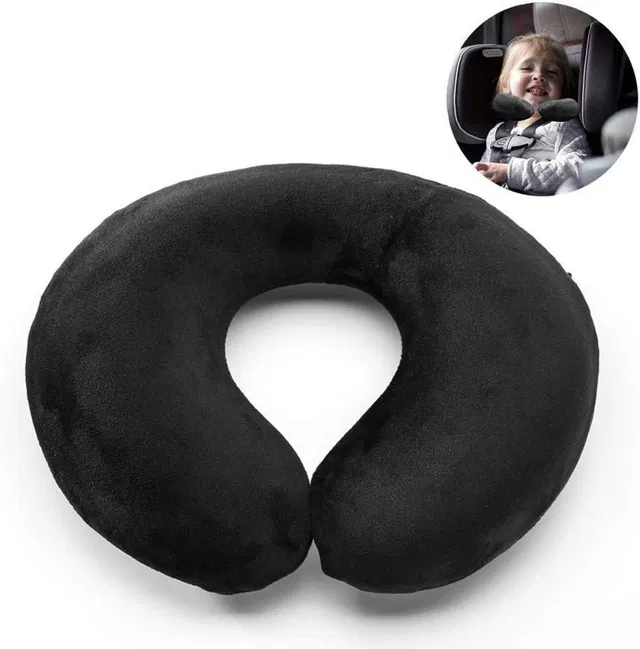 J S R Polyester Fibre Travel Pillow Pack of 1 Abstract Fashion