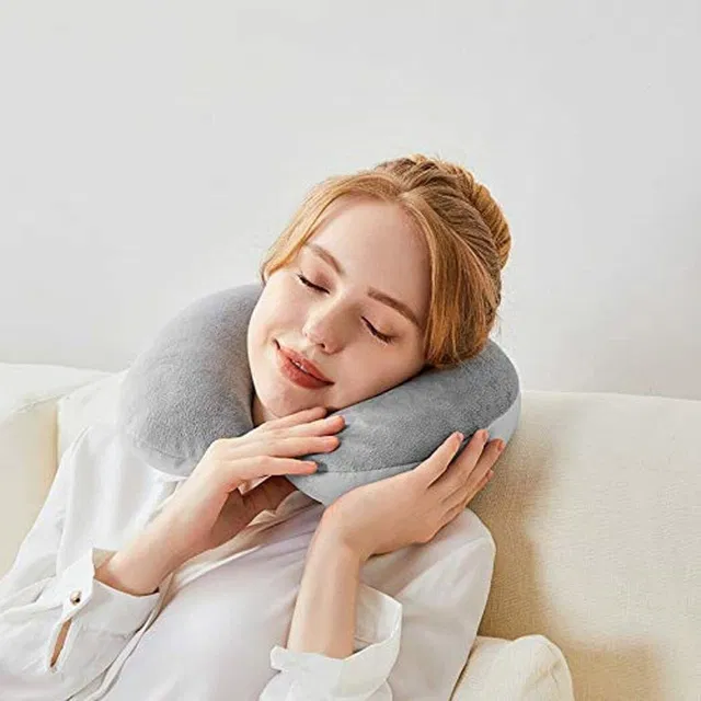 Zexsazone Polyester Fibre Travel Pillow Pack of 1 Abstract Fashion