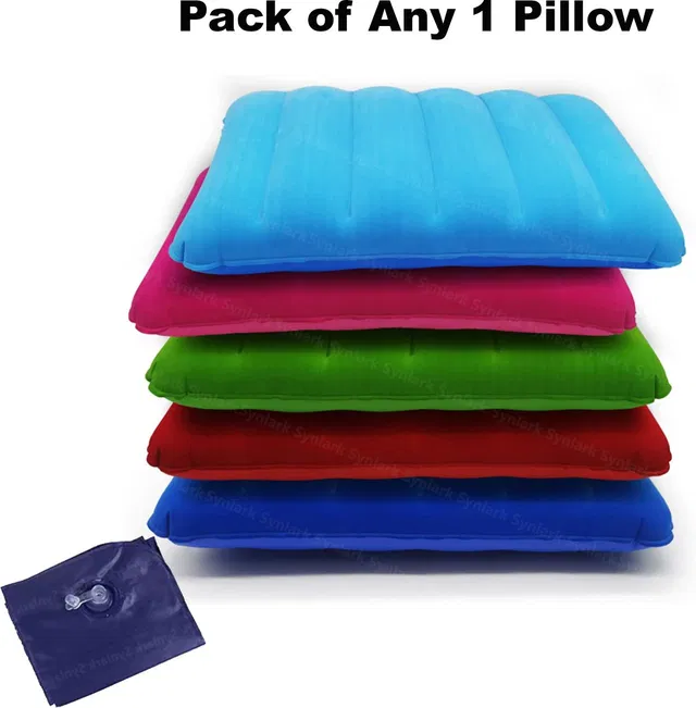 Synlark Air Travel Pillow Pack of 1 Stripes Inflatable Pillow