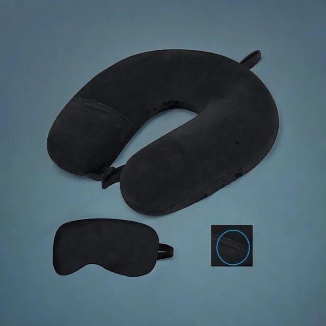 TrendTryst Polyester Fibre Travel Pillow Pack of 1 Nature Fashion