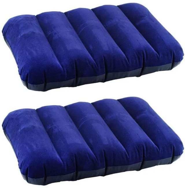 HVG TRADERS Air Travel Pillow Pack of 2 Solid