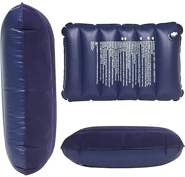 YASHCollection Air Travel Pillow Pack of 3 Solid AIR INFLATABLE PILLOW - TRAVELLING PILLOW