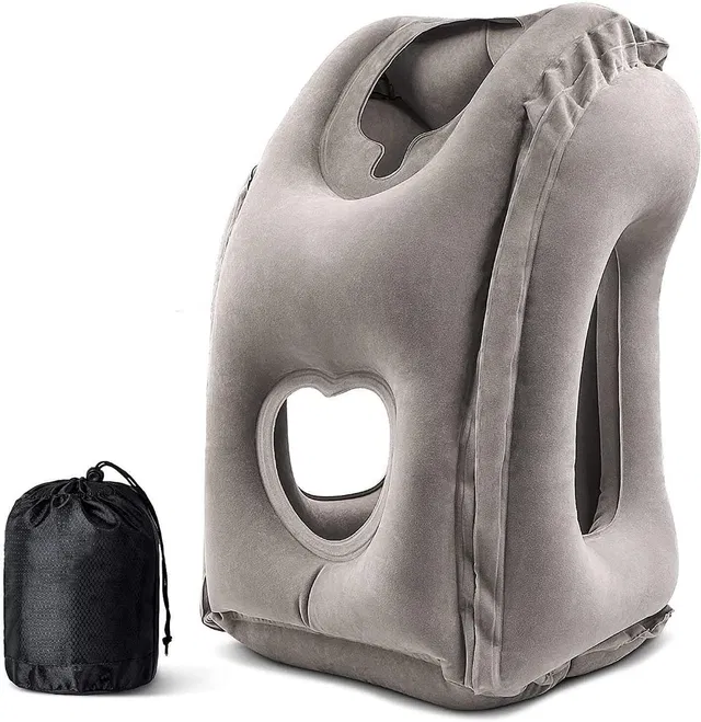 ONOVATE Air Travel Pillow Pack of 1 Solid Inflatable Travel Pillow