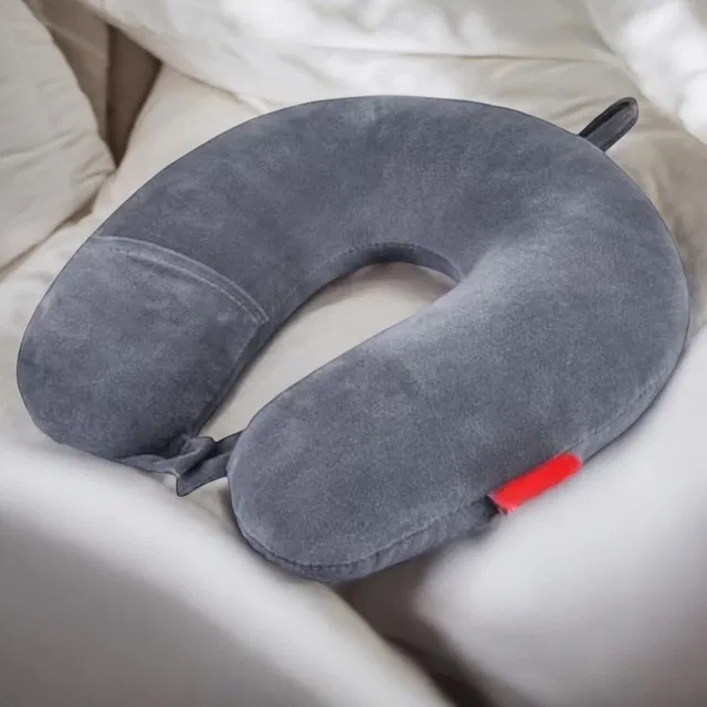 TrendTryst Ball Fibre Travel Pillow Pack of 1 Nature Fashion