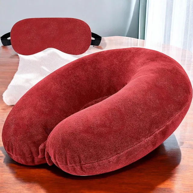 TrendTryst Ball Fibre Travel Pillow Pack of 1 Nature Fashion