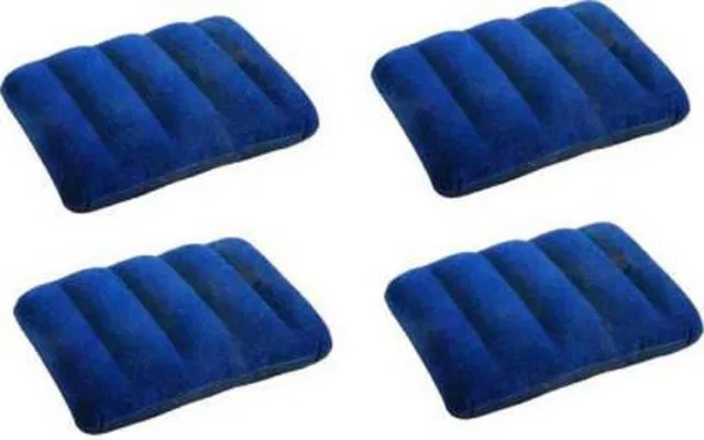 U R P ENTERPRISE Polyester Fibre Travel Pillow Pack of 4 Solid