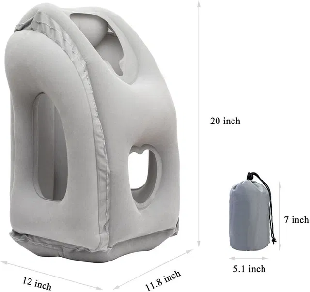 mbuys Cotton Travel Pillow Pack of 1 Smiley NA