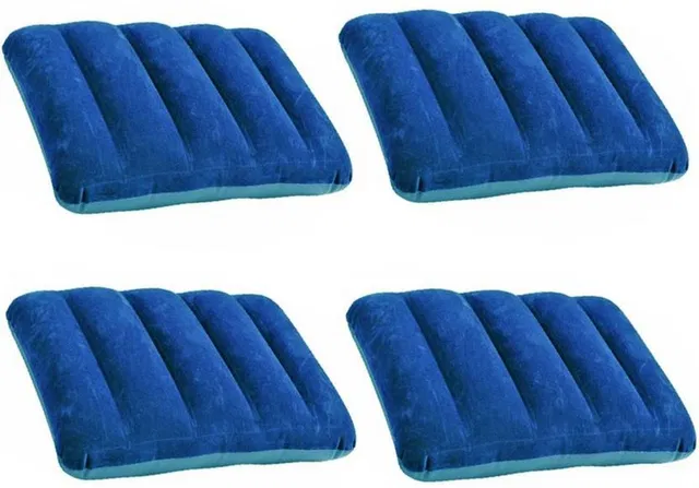 Radhe Hub Cotton Travel Pillow Pack of 4 Solid