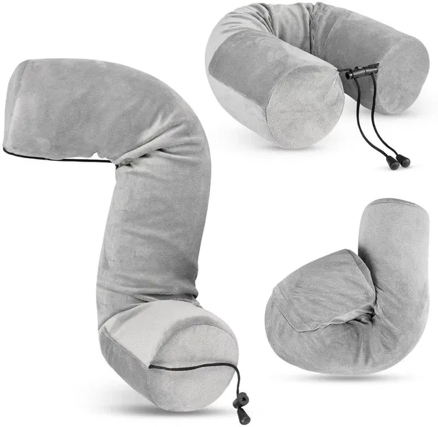 NORWICH ENTERPRISE Foam, Cotton Travel Pillow Pack of 1 Solid 132