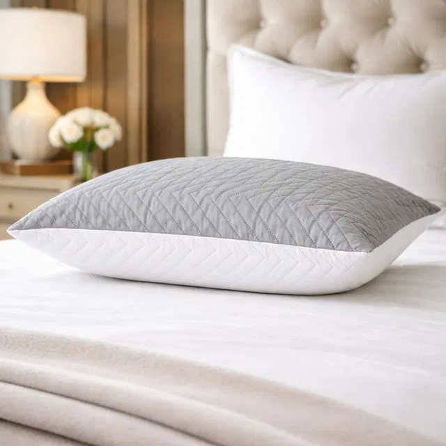 Luxora Microfibre Sleeping Pillow Pack of 1 Geometric Luxury