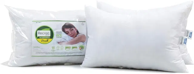 RECORN Microfibre, Polyester Fibre, Cotton Sleeping Pillow Pack of 2 Solid Pillow Set || Comfort And Support Pillow