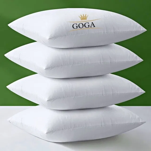 GOGA Cotton Sleeping Pillow Pack of 4 Solid LUXURY