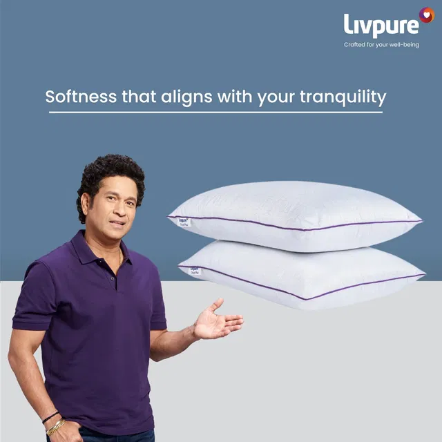 Livpure Smart Microfibre Sleeping Pillow Pack of 1 Quotes Cloud Plus