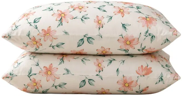 Sifflex Polyester Fibre Sleeping Pillow Pack of 2 Floral Luxury