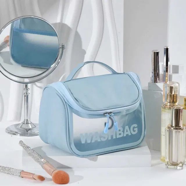 NOBLEUX Blue Large Wash Bag Travel Toiletry Kit
