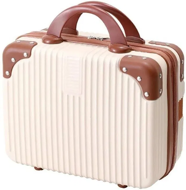ENNCOZY Portable Hard Shell Cosmetic Travel Case, Small Travel Hand Luggage Travel Toiletry Kit