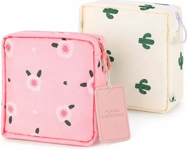 Kidelle&co Sanitary Napkin Storage Bag Travel Toiletry Kit