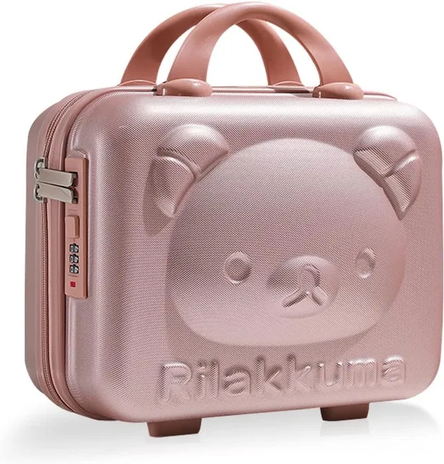 AURAEON Portable Makeup Travel Case Hand Luggage Mini ABS Carrying Suitcase Bag Travel Toiletry Kit