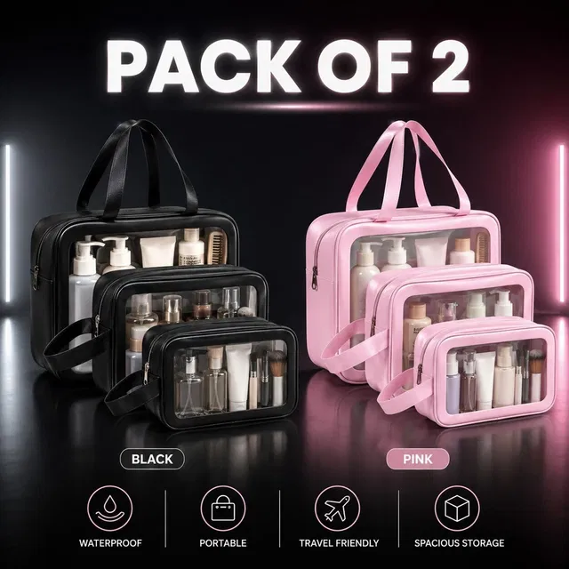 Bagwala Smart Toiletry Storage Case with Neat Compartment Layout for Bathroom Essentials Travel Toiletry Kit