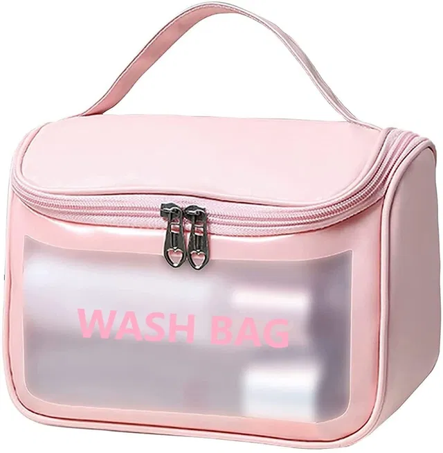 viulvuk Premium Waterproof Makeup Pouch for Women | Cosmetic Bags with Hook for Girls | Travel Toiletry Kit