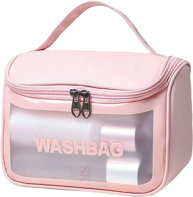 ALAXVA Premium Cosmetic Organizer Washbag | Waterproof Makeup & Toiletry Storage Pouch Travel Toiletry Kit
