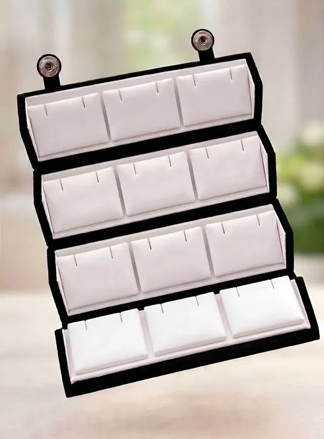 COLMI Jewellery Organiser Box for Women – Earring& Jhumka Storage Box Foldable Vanity Box