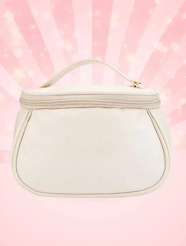 MINARA Cosmetic Organiser - Travel, Makeup & Grooming- Classic White Makeup and Jewellery Vanity Box