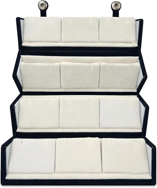 radstrex 12 Pair Earring / Jhumka Storage Box Jewellery Storage & Display Vanity Box Jewellery Storage & Display Vanity Box