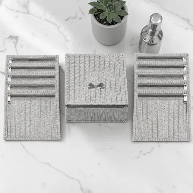STORAZE Jewellery & Accessory Organizer Vanity Box Cosmetic & Jewellery Organizer Vanity Box