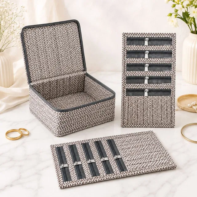 STORAZE Premium Jewellery Storage Pouch Jewellery pouch Vanity Box
