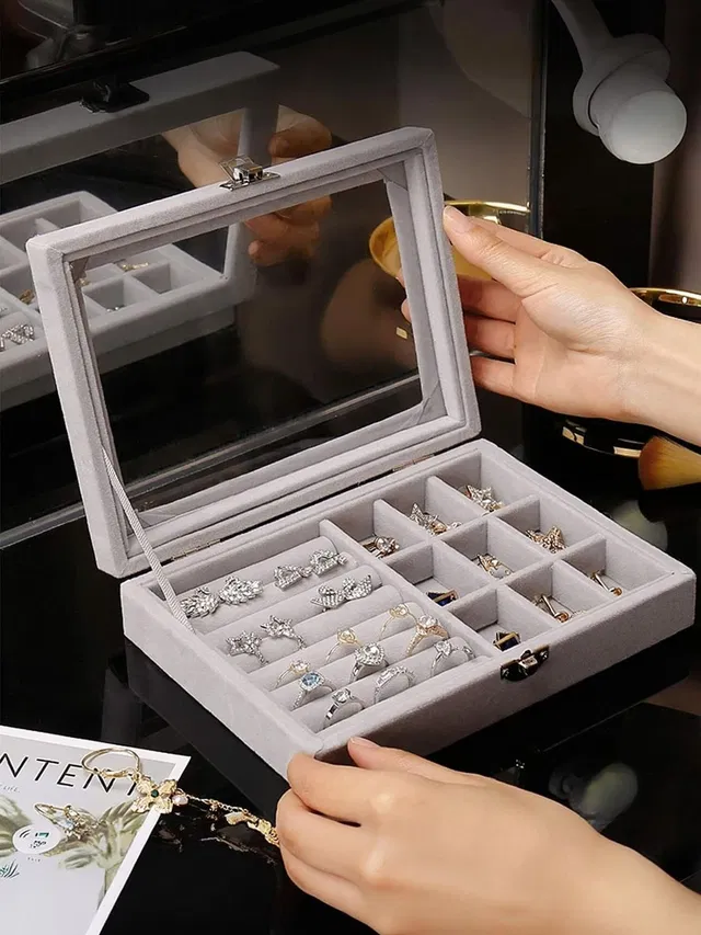 Vaisag House jewellry box, ring, earings, holder organizers, travel organizer box^ jewellery, earings, rings etc. Vanity Box