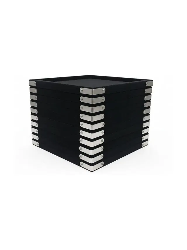 Rpinkal Velvet Jewellery Display Tray Set of 6 | 14x10 Inch Organizer for Rings & Beads jewelry shops boutiques Vanity Box