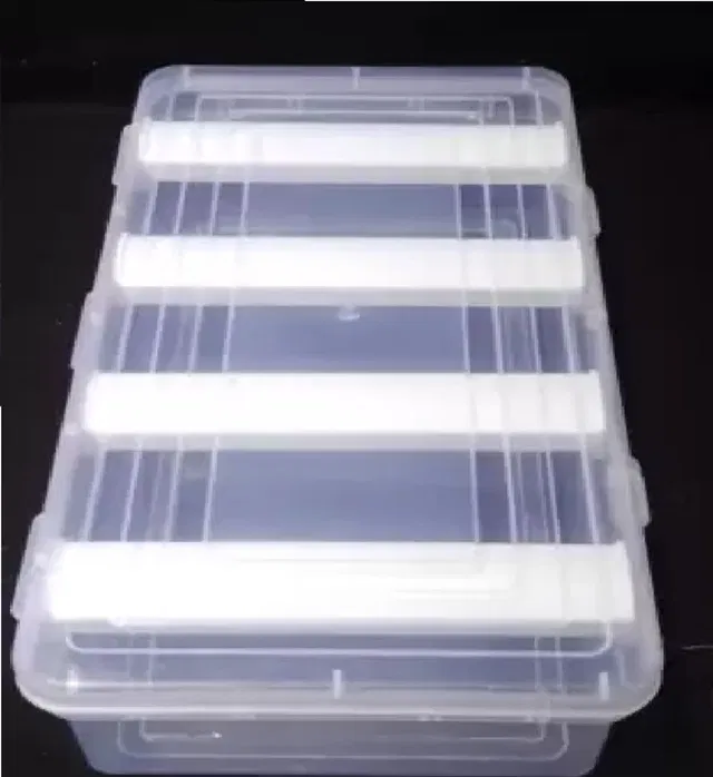 KAPDOLIYAS 4 Rod Bangle Box/Jewellery Box/Vanity Box/Plastic Box and Storage Box (4 Rod Sticks), Lockable Vanity Box