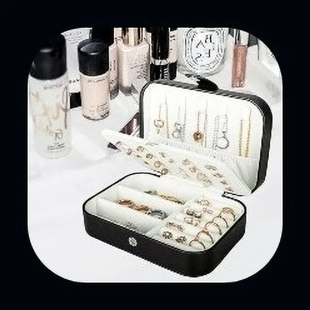 SBTs jewellery Box, double layer organizer Cosmetic Wardrobe Jewellery Organizer for Earrings Necklace Rings Vanity Box