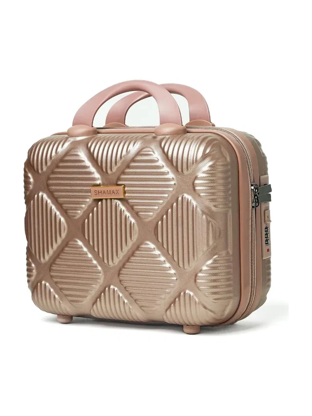 Shamax Cosmetic Bag Makeup Storage Box for Women Bridal, Makeup Organizer Vanity Case Mini Luggage, Portable (easy to carry), Travel Friendly Vanity Box